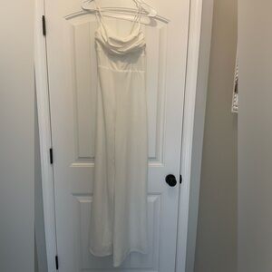 Lulus cream colored dress with tie up back.